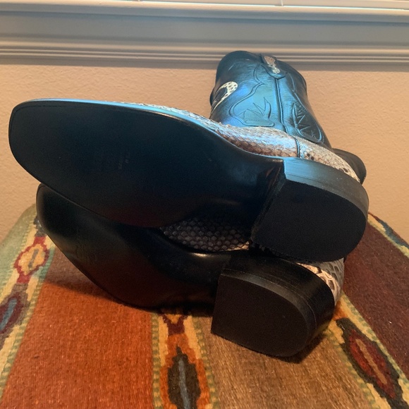 Men's Black Jack Python Cowboy Boots Size 11 D - Picture 4 of 9